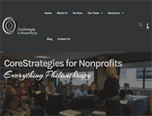 Tablet Screenshot of corestrategies4nonprofits.com